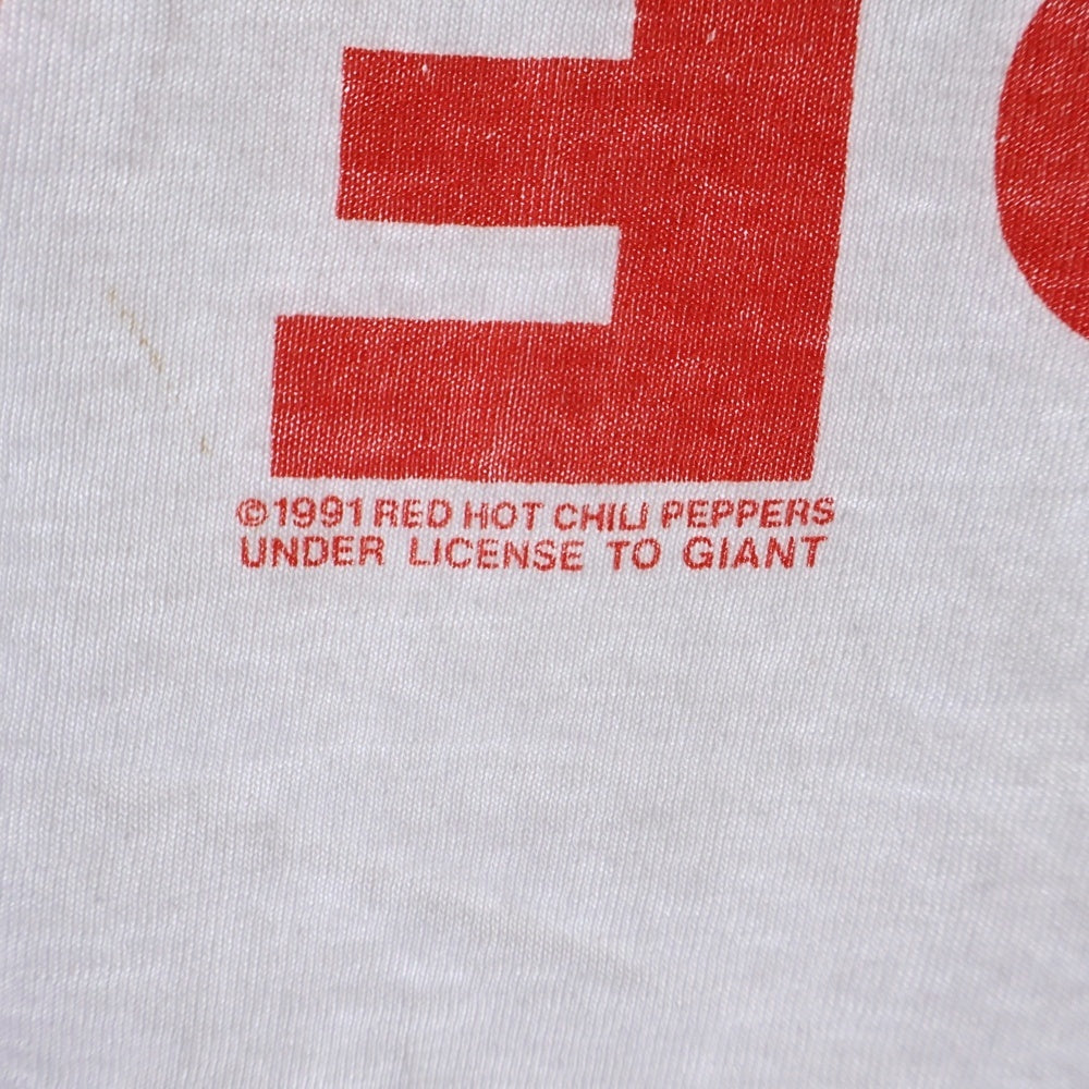 VINTAGE(ヴィンテージ) 90s RED HOT CHILI PEPPERS AZTEC WHITE TEE レッドホットチリペッパーズ 両面プリント半袖Tシャツ カットソー ホワイト