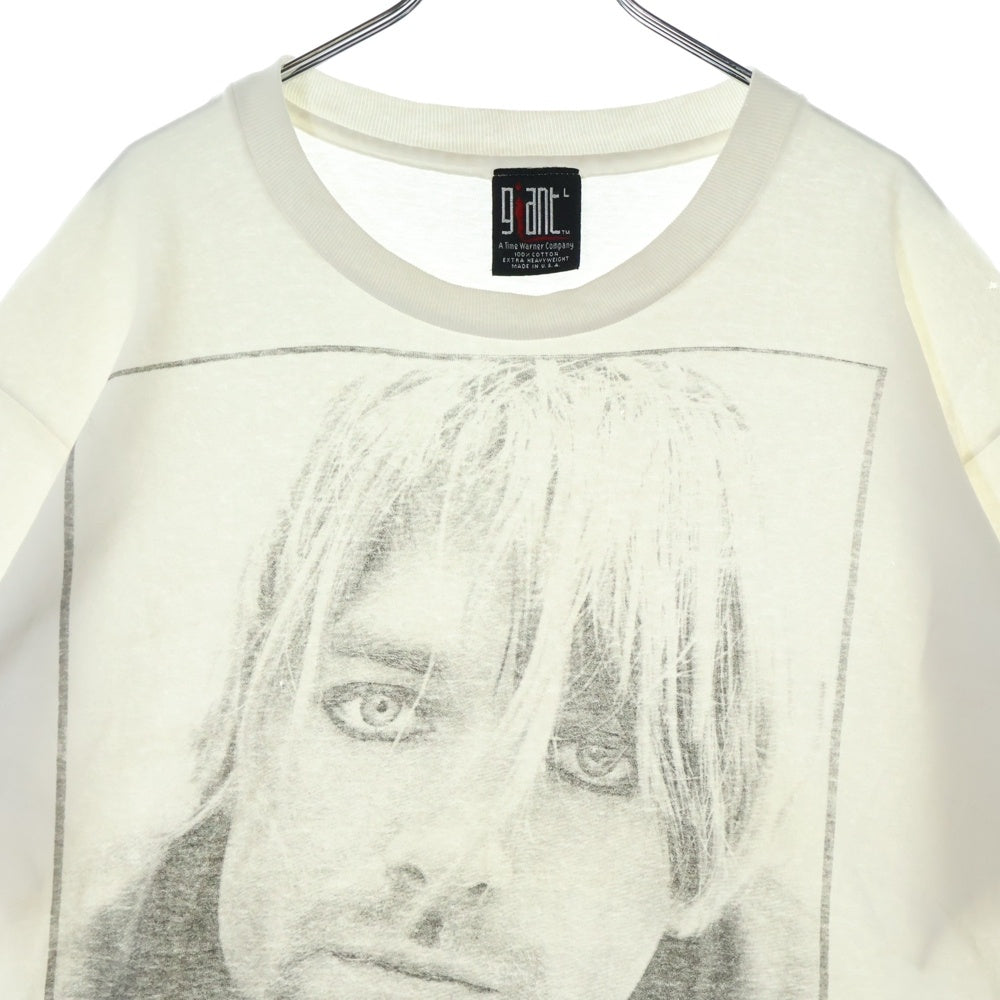 VINTAGE(ヴィンテージ) 90s NIRVANA KURT COBAIN MEMORIAL 1996 ニルバーナ カートコバーン メモリアル 半袖Tシャツ カットソー ホワイト
