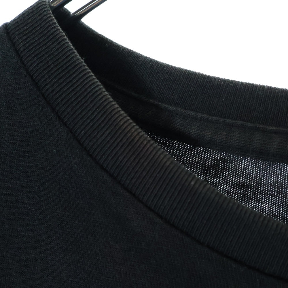 NUMBER (N)INE(ナンバーナイン) 本人期 フロントプリント 半袖Tシャツ ロング丈 ブラック