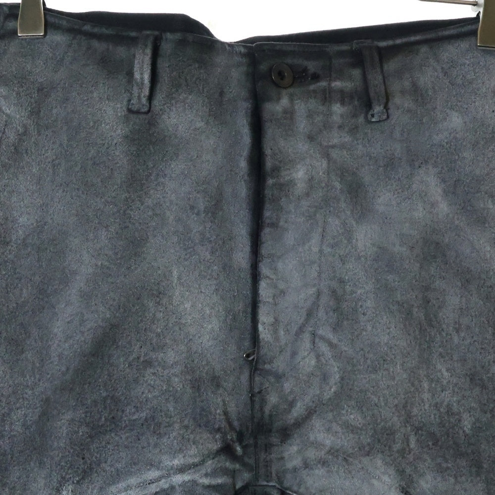 JULIUS(ユリウス) Flared Jet Pant Silver SAMPLE フレアパンツ コーティング加工
