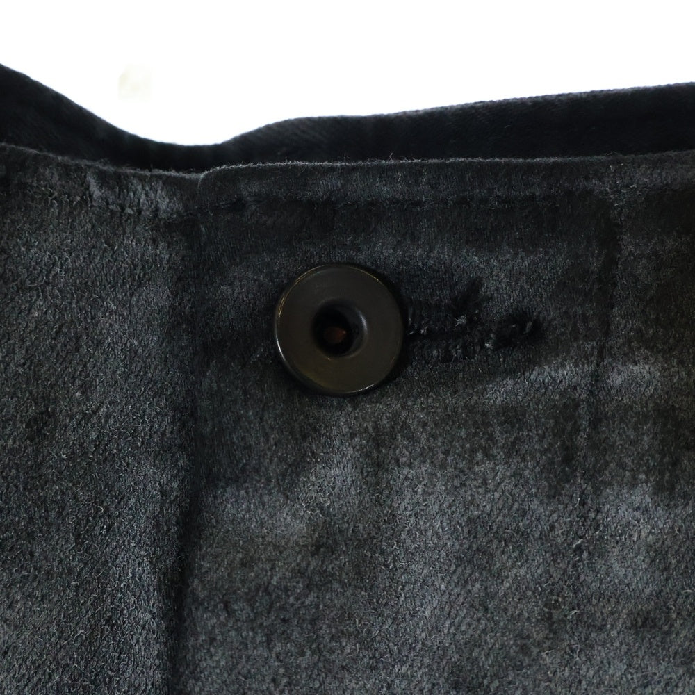 JULIUS(ユリウス) Flared Jet Pant Silver SAMPLE フレアパンツ コーティング加工