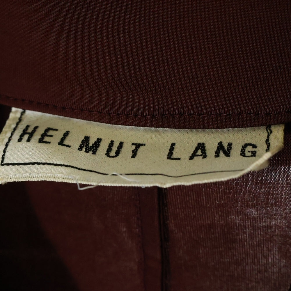 HELMUT LANG(ヘルムートラング) 本人期 初期 レーヨン ロングコート バーガンディ レディース