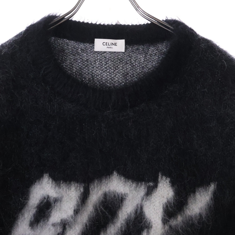 CELINE(セリーヌ) 22AW BOY DOLL ブラッシュドシルクモヘア ニット ブラック 2AC73997S