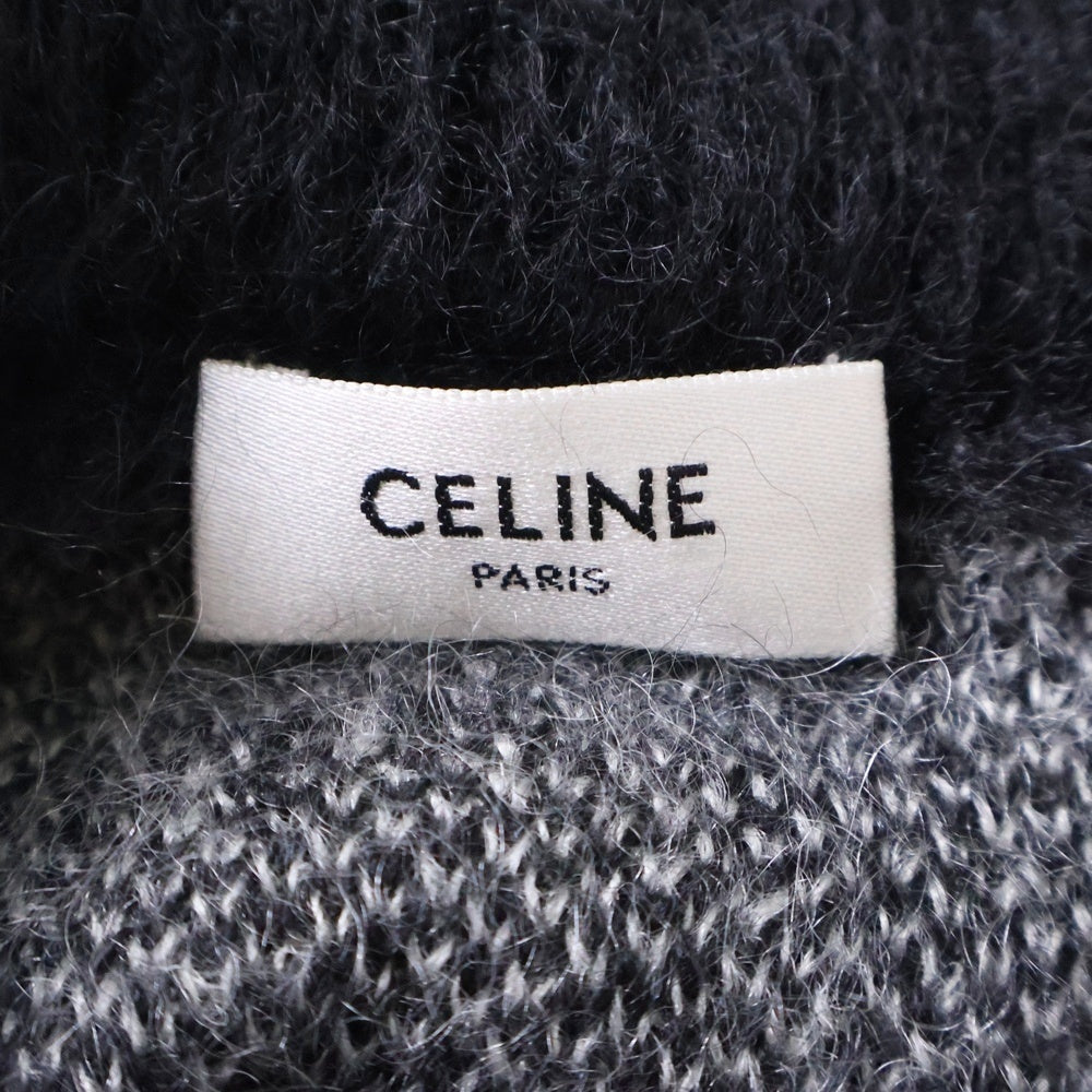 CELINE(セリーヌ) 22AW BOY DOLL ブラッシュドシルクモヘア ニット ブラック 2AC73997S