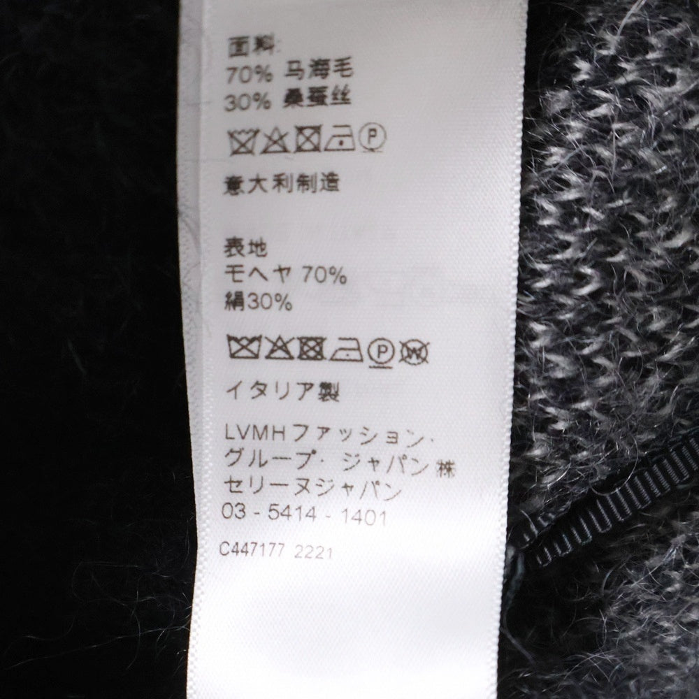 CELINE(セリーヌ) 22AW BOY DOLL ブラッシュドシルクモヘア ニット ブラック 2AC73997S