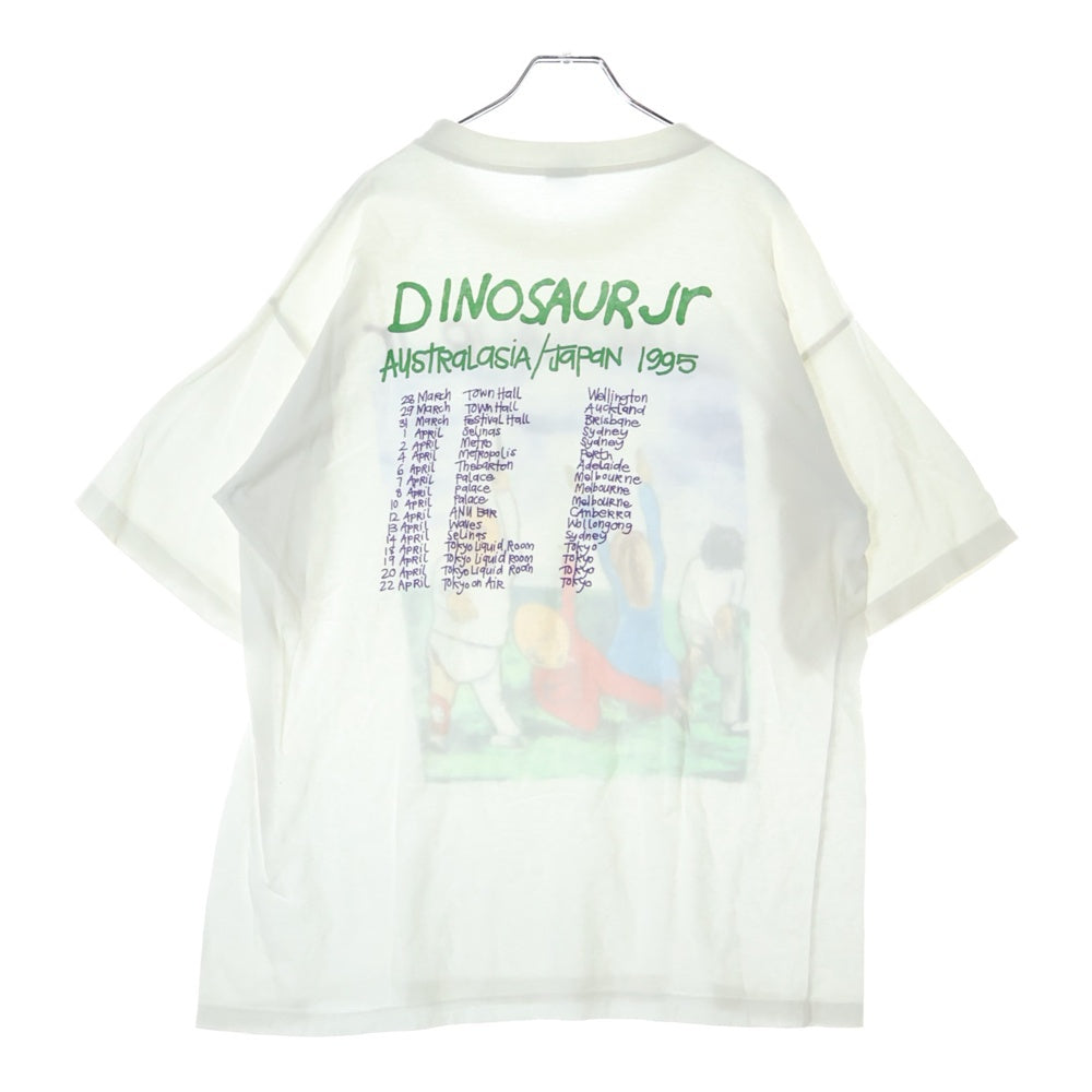 VINTAGE(ヴィンテージ) 90s DINOSAUR Jr WITHOUT A SOUND BACK COVER DESIGN WHITE NICE MAN 両面プリント 半袖Tシャツ ホワイト