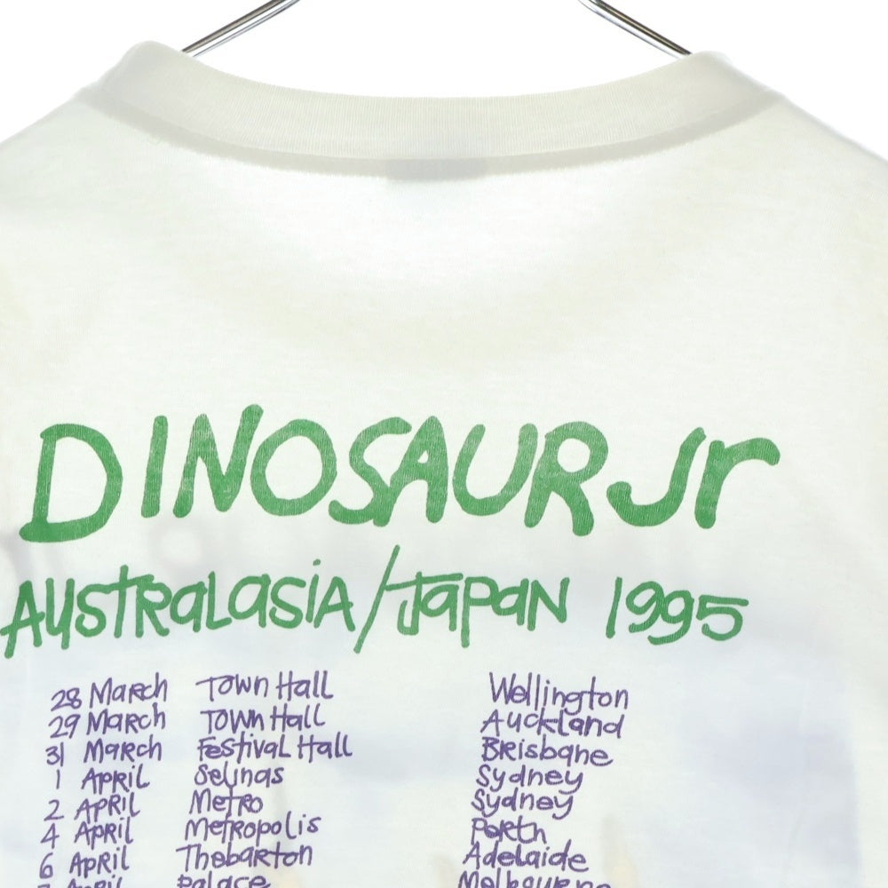 VINTAGE(ヴィンテージ) 90s DINOSAUR Jr WITHOUT A SOUND BACK COVER DESIGN WHITE NICE MAN 両面プリント 半袖Tシャツ ホワイト