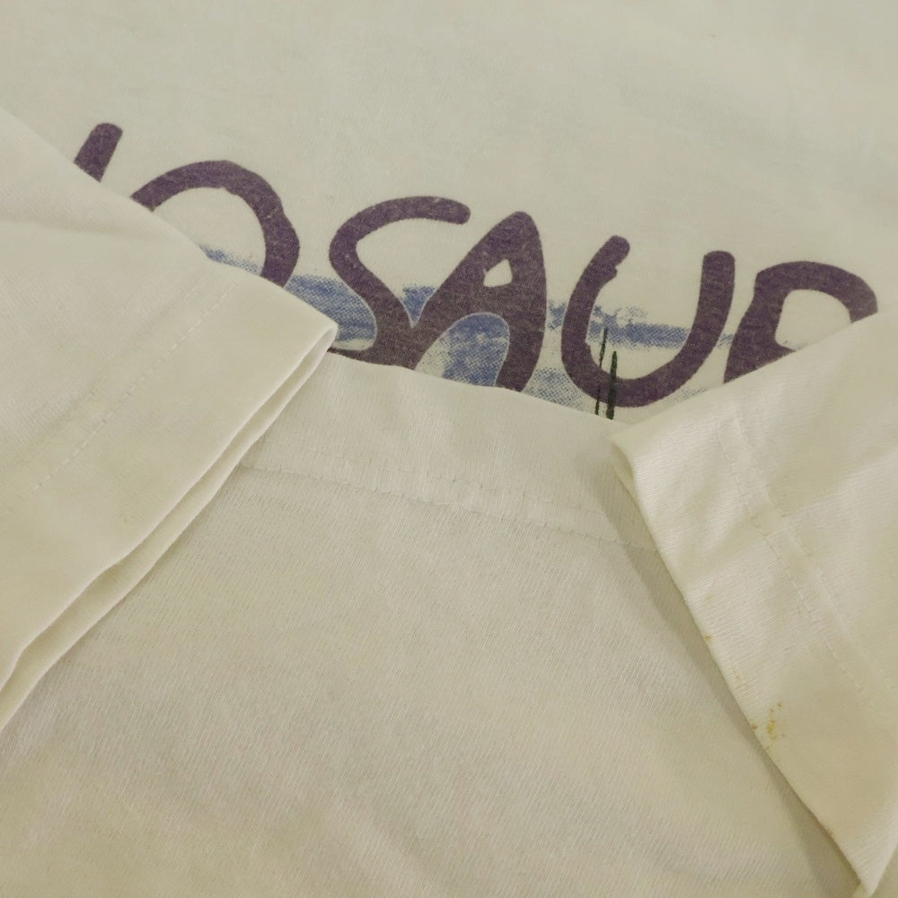 VINTAGE(ヴィンテージ) 90s DINOSAUR Jr WITHOUT A SOUND BACK COVER DESIGN WHITE NICE MAN 両面プリント 半袖Tシャツ ホワイト