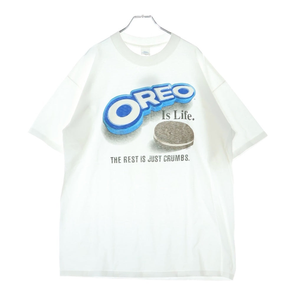 VINTAGE(ヴィンテージ) 90S OREO Is Life オレオ 企業プリント 半袖Tシャツ ホワイト