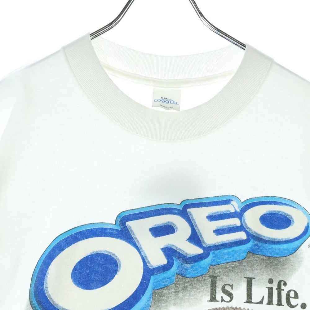 VINTAGE(ヴィンテージ) 90S OREO Is Life オレオ 企業プリント 半袖Tシャツ ホワイト