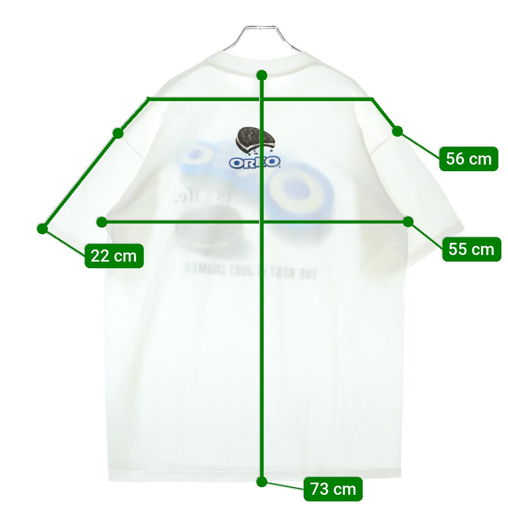 VINTAGE(ヴィンテージ) 90S OREO Is Life オレオ 企業プリント 半袖Tシャツ ホワイト