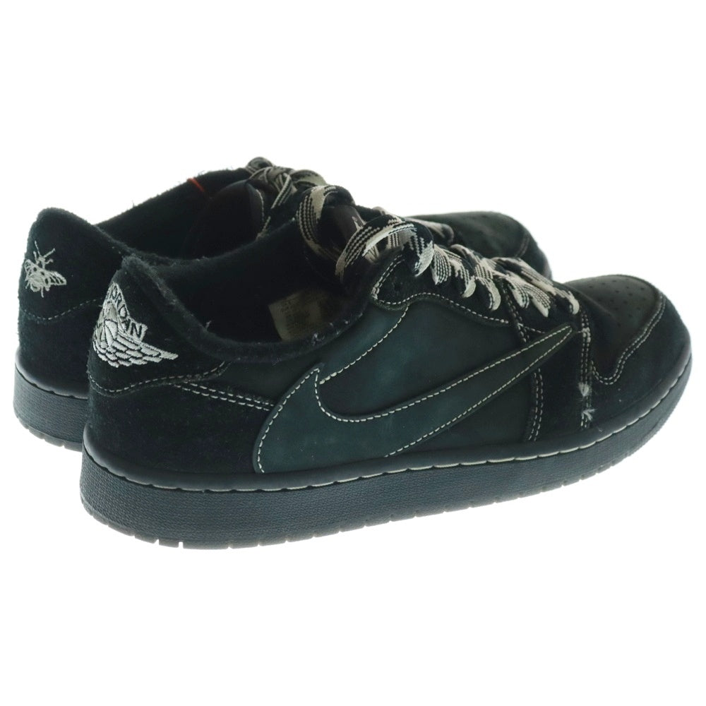 NIKE(ナイキ) ×TRAVIS SCOTT AIR JORDAN 1 LOW OG SP BLACK PHANTOM トラヴィススコット エアジョーダン1 ブラックファントム ローカットスニーカー US9/27.0cm DM7866-001