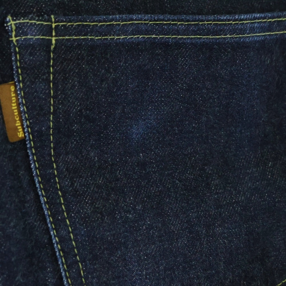 SUBCULTURE(サブカルチャー) DENIM PANTS S01XX SCPT-CL03 ボタンフライ デニム パンツ インディゴ