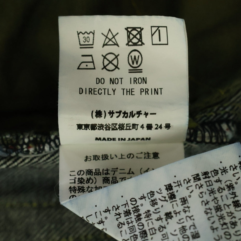 SUBCULTURE(サブカルチャー) DENIM PANTS S01XX SCPT-CL03 ボタンフライ デニム パンツ インディゴ