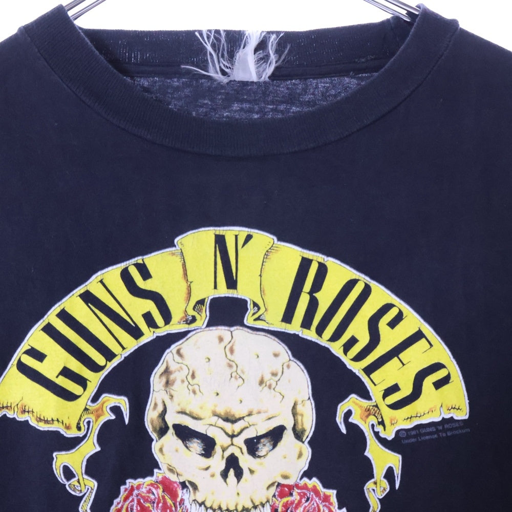 VINTAGE(ヴィンテージ) 90S Guns N' Roses 1991 Tour ガンズアンドローゼズ 両面プリント 半袖Tシャツ ブラック