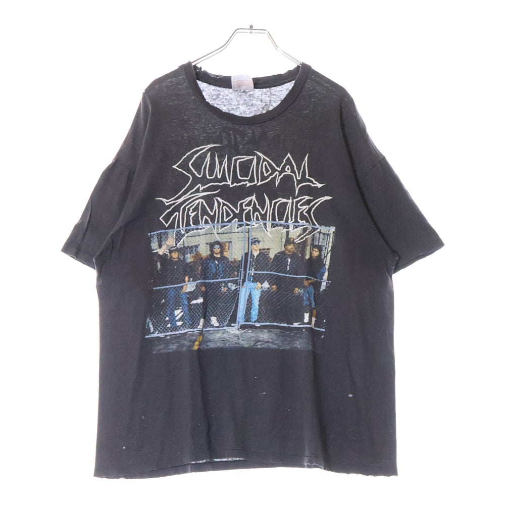 VINTAGE(ヴィンテージ) 90S SUICIDAL TENDENCIES 両面プリント 半袖Tシャツ ブラック