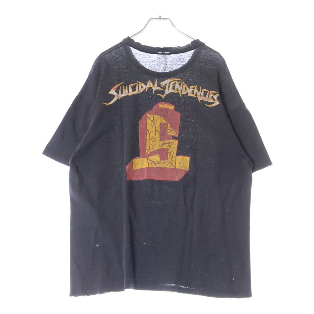 VINTAGE(ヴィンテージ) 90S SUICIDAL TENDENCIES 両面プリント 半袖Tシャツ ブラック
