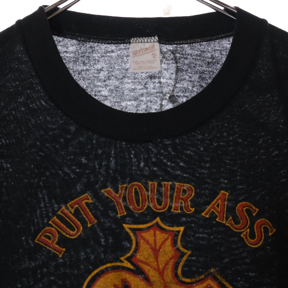 VINTAGE(ヴィンテージ) 80S Harley-Davidson ハーレーダビッドソン プリント 半袖Tシャツ ブラック