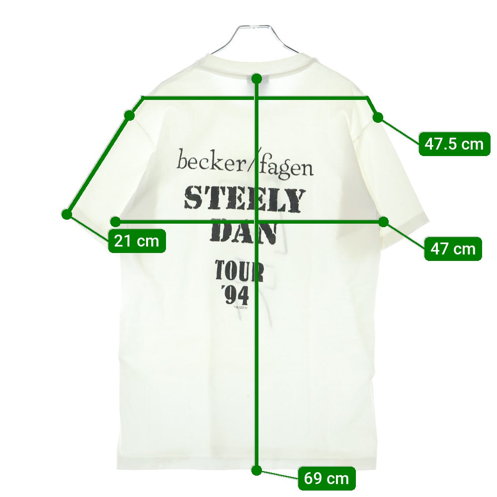 VINTAGE(ヴィンテージ) 90S Steely Dan TOUR 1994 両面プリント 半袖Tシャツ ホワイト
