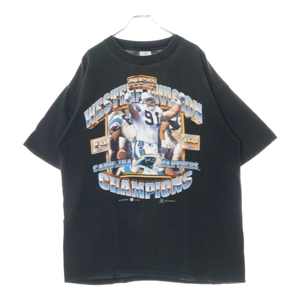 VINTAGE(ヴィンテージ) 90S Carolina Panthers カロライナーパンサー プリント 半袖Tシャツ ブラック