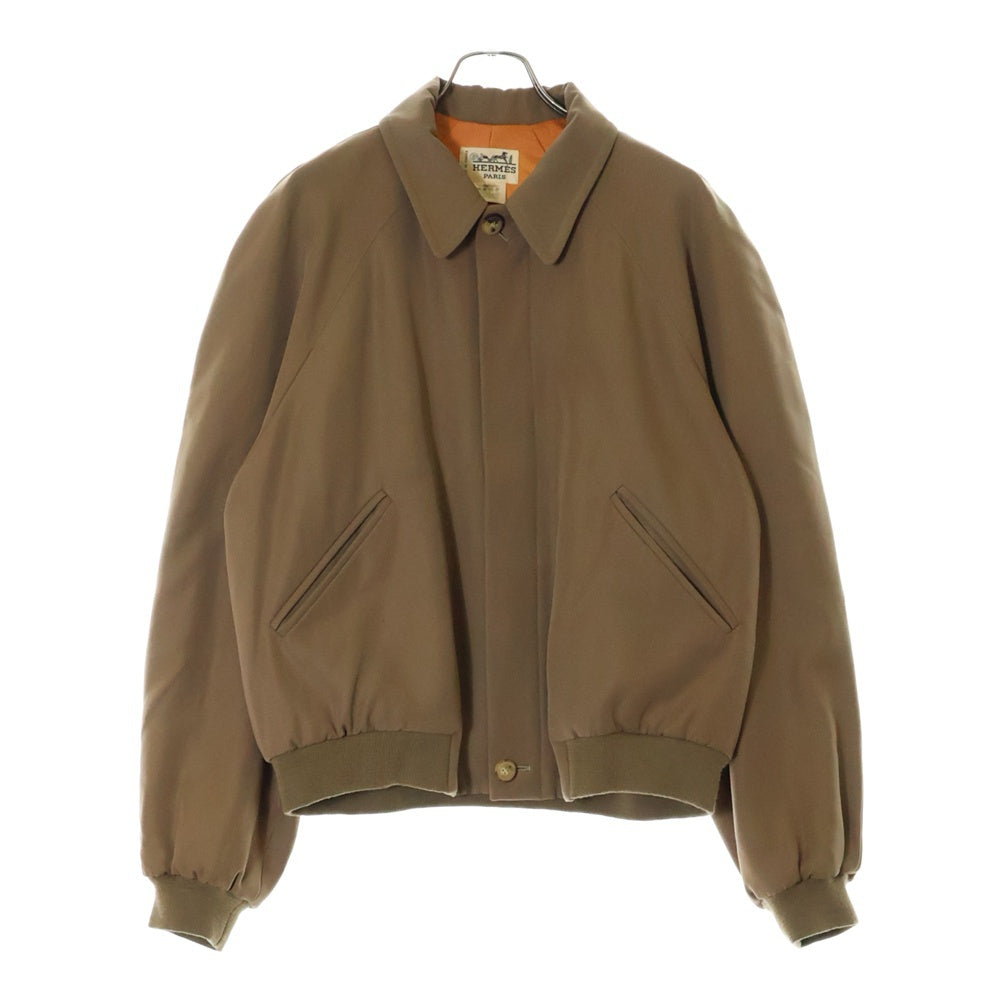 HERMES(エルメス) 90S ラグランスリーブ 比翼 ジャケット ベージュ