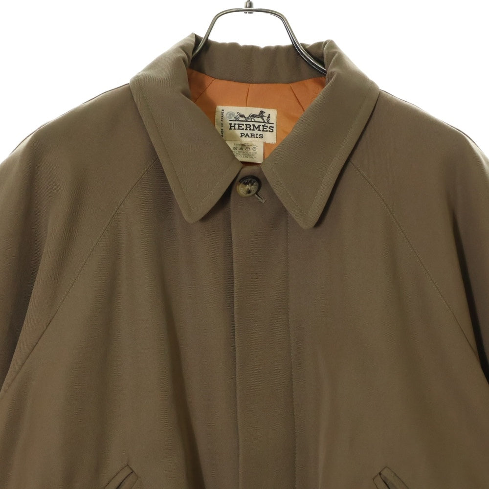 HERMES(エルメス) 90S ラグランスリーブ 比翼 ジャケット ベージュ