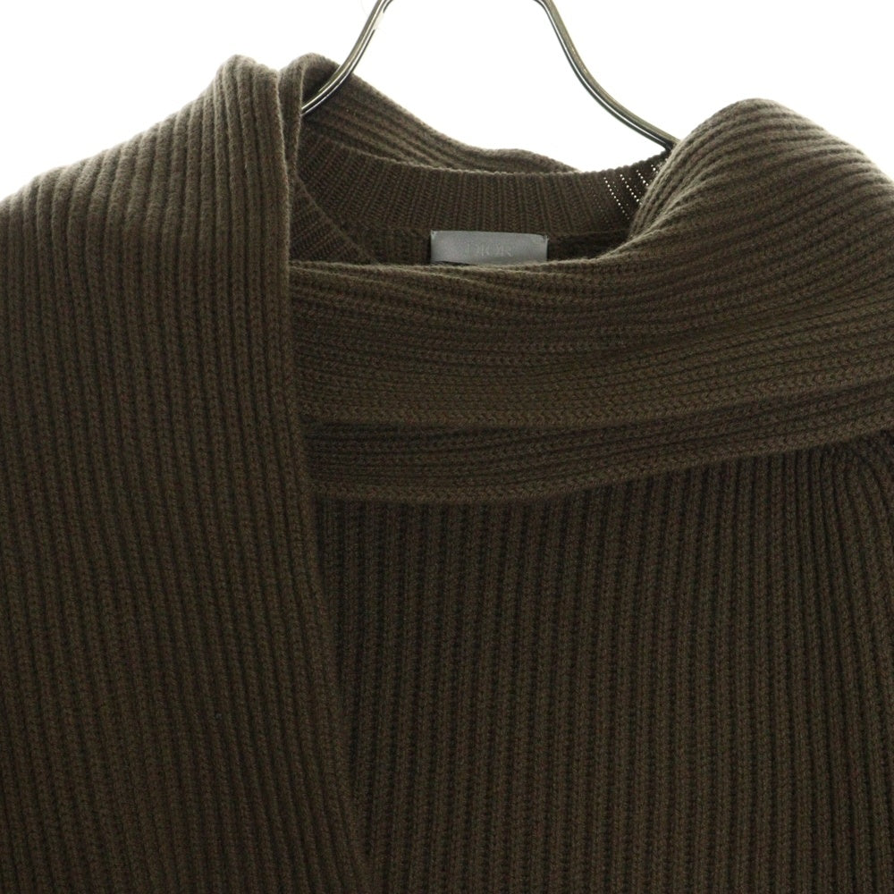 DIOR(ディオール) マフラードッキング カシミヤニットセーター ブラウン 943M653AT038