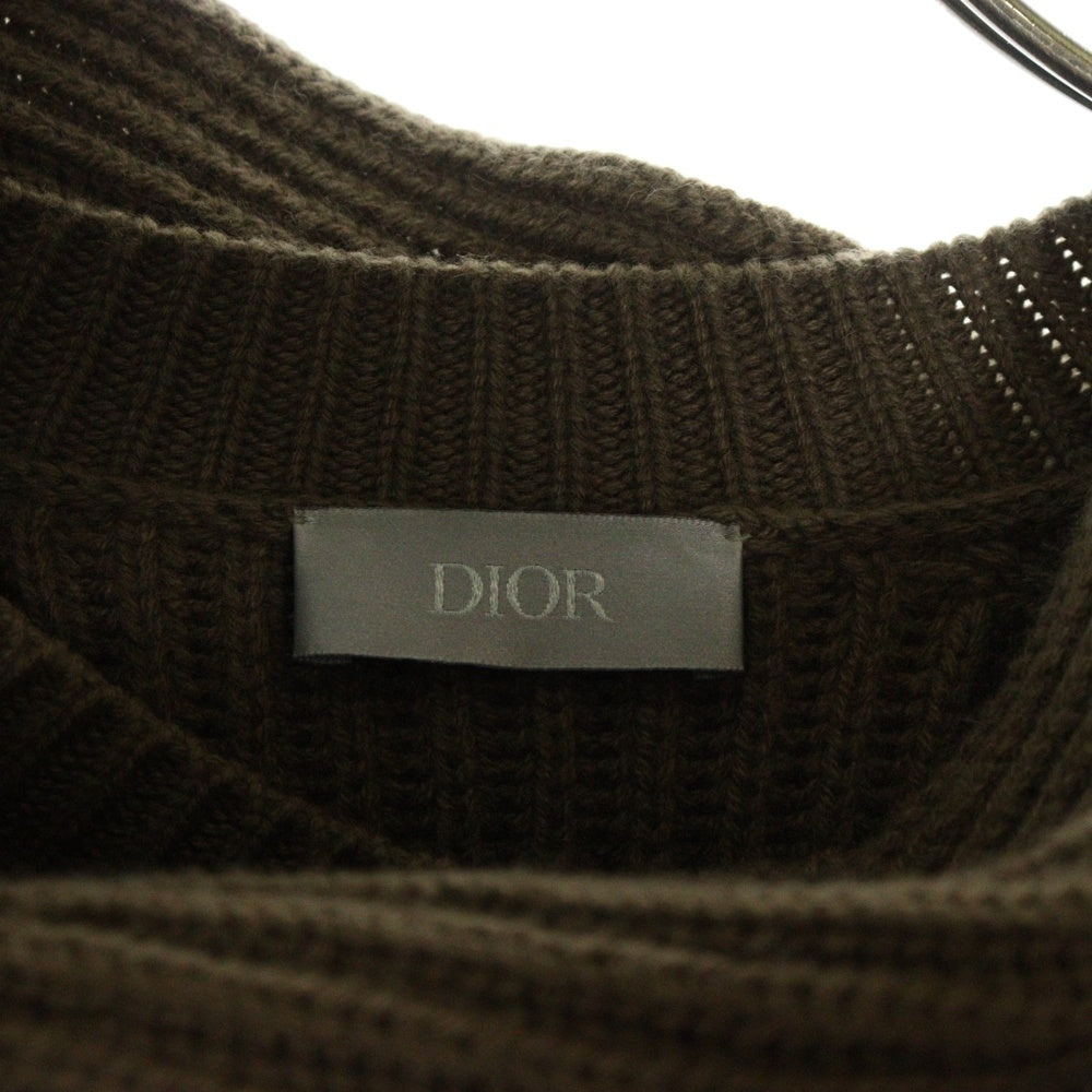 DIOR(ディオール) マフラードッキング カシミヤニットセーター ブラウン 943M653AT038