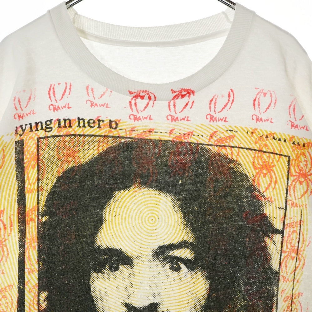 VINTAGE(ヴィンテージ) 90S Don rock Charles manson ドンロック チャールズマンソン 半袖Tシャツ ホワイト