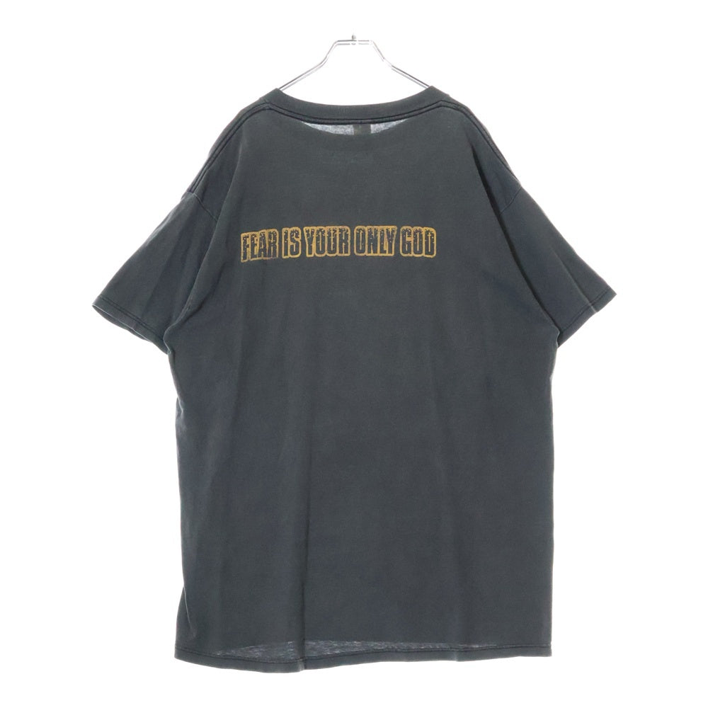 VINTAGE(ヴィンテージ) 90s RAGE AGAINST THE MACHINE 1996 EVIL EMPIRE BLACK TEE レイジ アゲインスト ザ マシーン バンド 両面プリント半袖Tシャツ カットソー ブラック