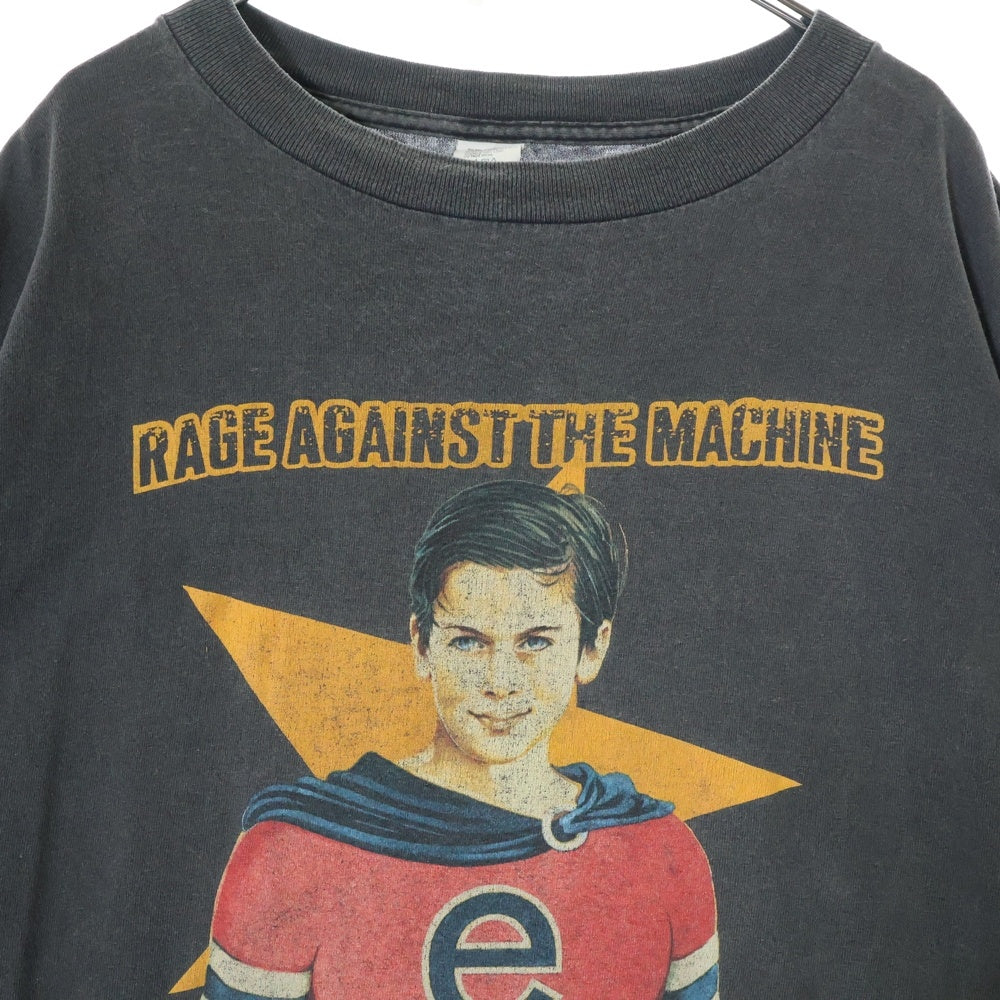 VINTAGE(ヴィンテージ) 90s RAGE AGAINST THE MACHINE 1996 EVIL EMPIRE BLACK TEE レイジ アゲインスト ザ マシーン バンド 両面プリント半袖Tシャツ カットソー ブラック