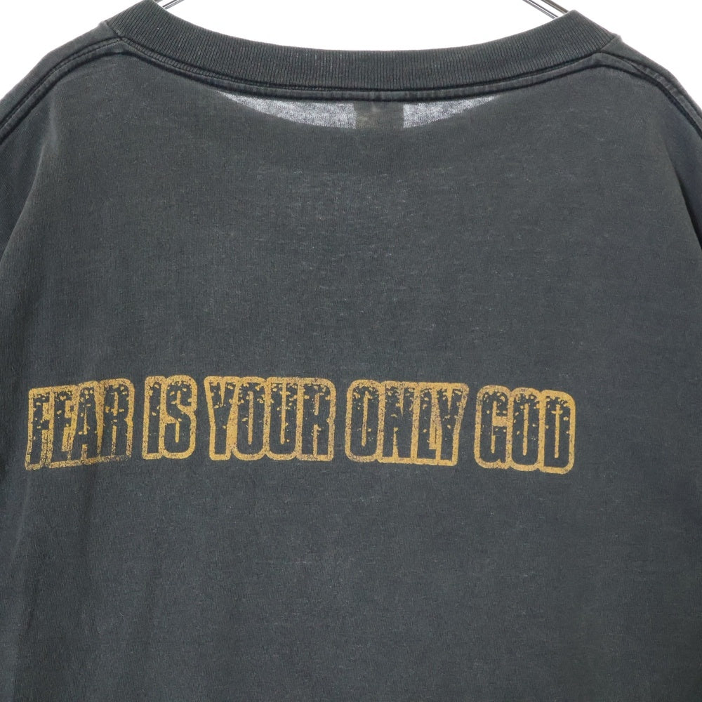 VINTAGE(ヴィンテージ) 90s RAGE AGAINST THE MACHINE 1996 EVIL EMPIRE BLACK TEE レイジ アゲインスト ザ マシーン バンド 両面プリント半袖Tシャツ カットソー ブラック