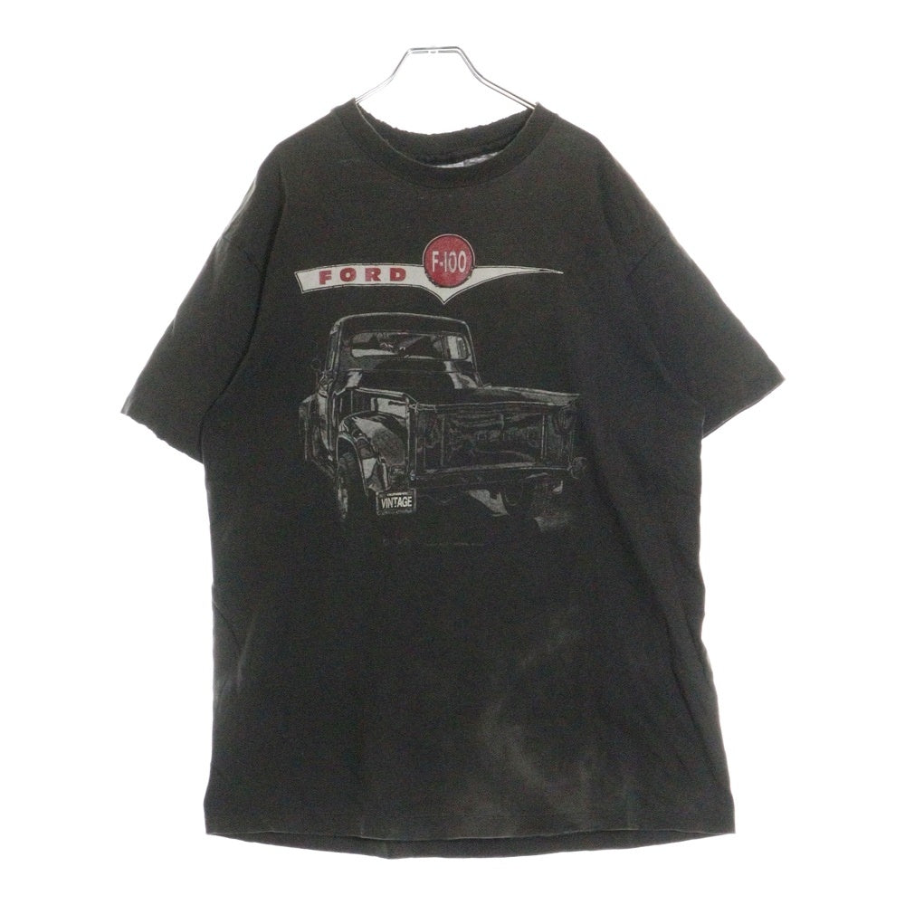 VINTAGE(ヴィンテージ) 90s FORD F-100 プリントTシャツ 半袖Tシャツ カットソー ブラック