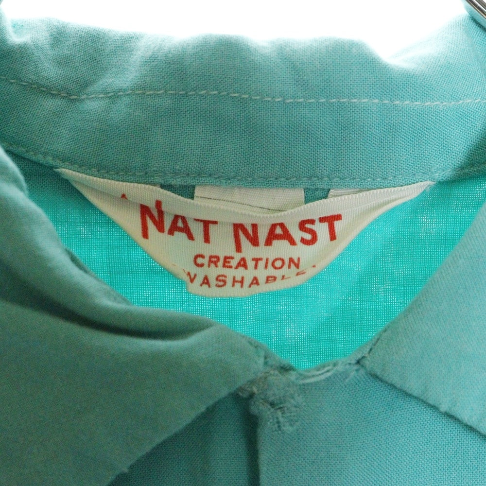 VINTAGE(ヴィンテージ) 60s NAT NAST Boring S/S Shirt 半袖シャツ 両面刺繍 ブルー