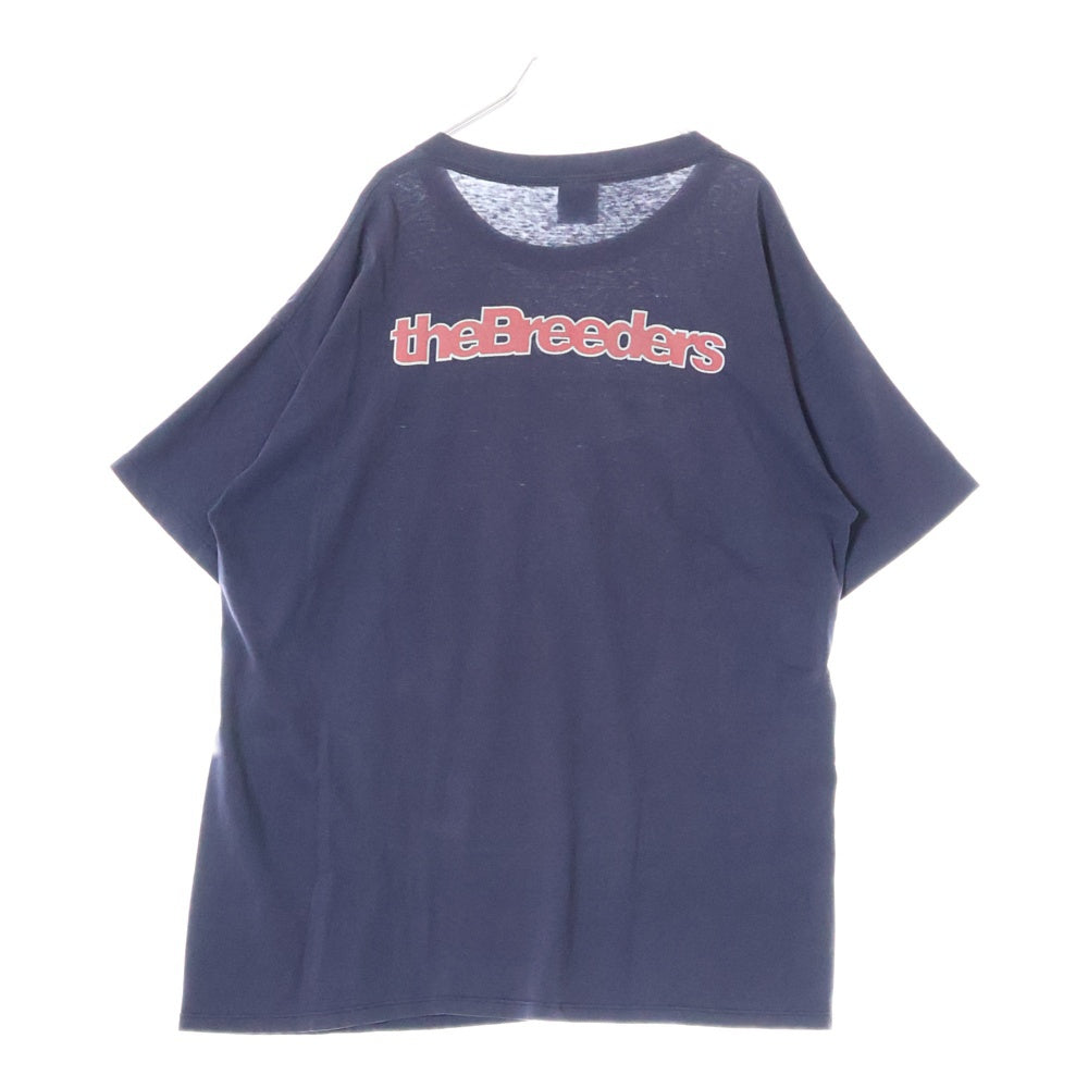 VINTAGE(ヴィンテージ) 90s THE BREEDERS 1993 LAST SPLASH NAVY TEE ブリーダーズ バンド 両面プリント半袖Tシャツ カットソー ネイビー