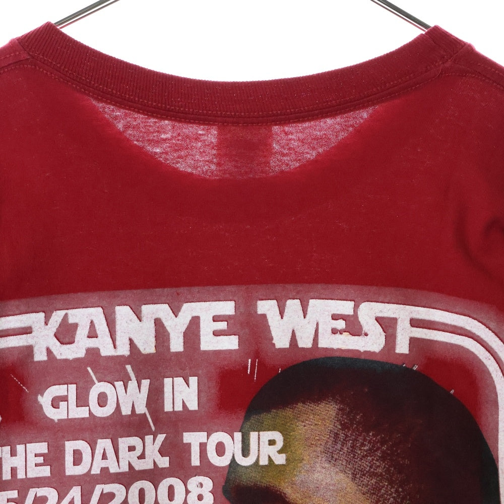 VINTAGE(ヴィンテージ) 00s KANYE WEST GLOW IN THE DARK TOUR L/S TEE カニエ ウェスト 両面プリント長袖Tシャツ 長袖カットソー レッド
