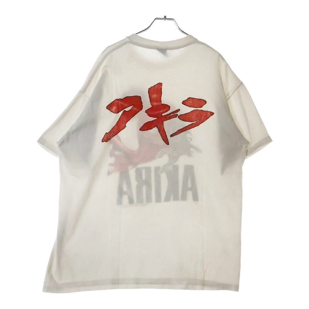 VINTAGE(ヴィンテージ) 90s AKIRA 1988 TETSUO ARM WHITE FASHION VICTIM TEE アキラ 鉄雄 ファッションヴィクティム 両面プリント半袖Tシャツ カットソー ホワイト