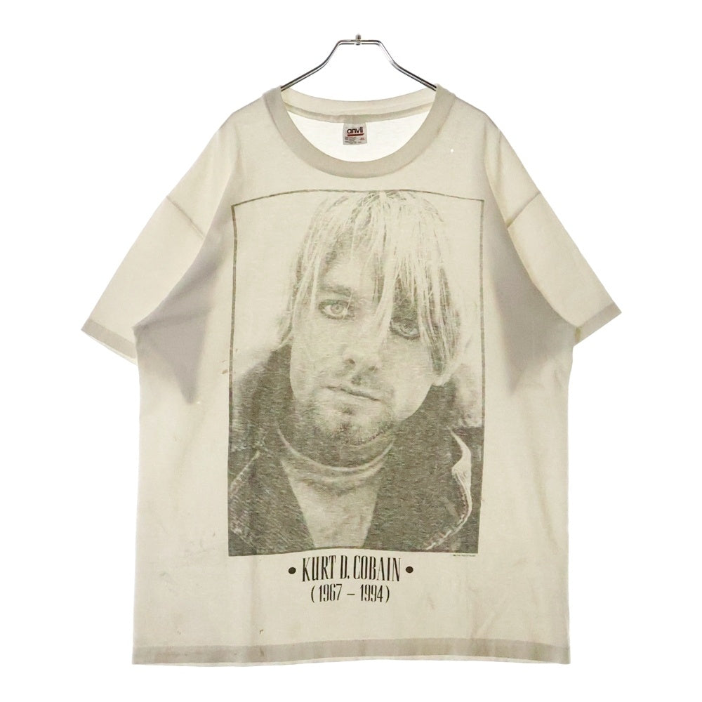 VINTAGE(ヴィンテージ) 90s NIRVANA KURT COBAIN MEMORIAL ニルヴァーナ カートコバーン メモリアル 追悼 半袖Tシャツ カットソー ホワイト