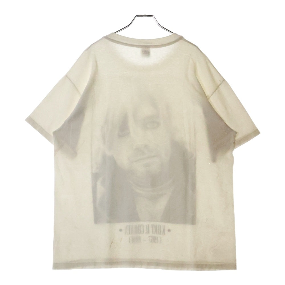 VINTAGE(ヴィンテージ) 90s NIRVANA KURT COBAIN MEMORIAL ニルヴァーナ カートコバーン メモリアル 追悼 半袖Tシャツ カットソー ホワイト