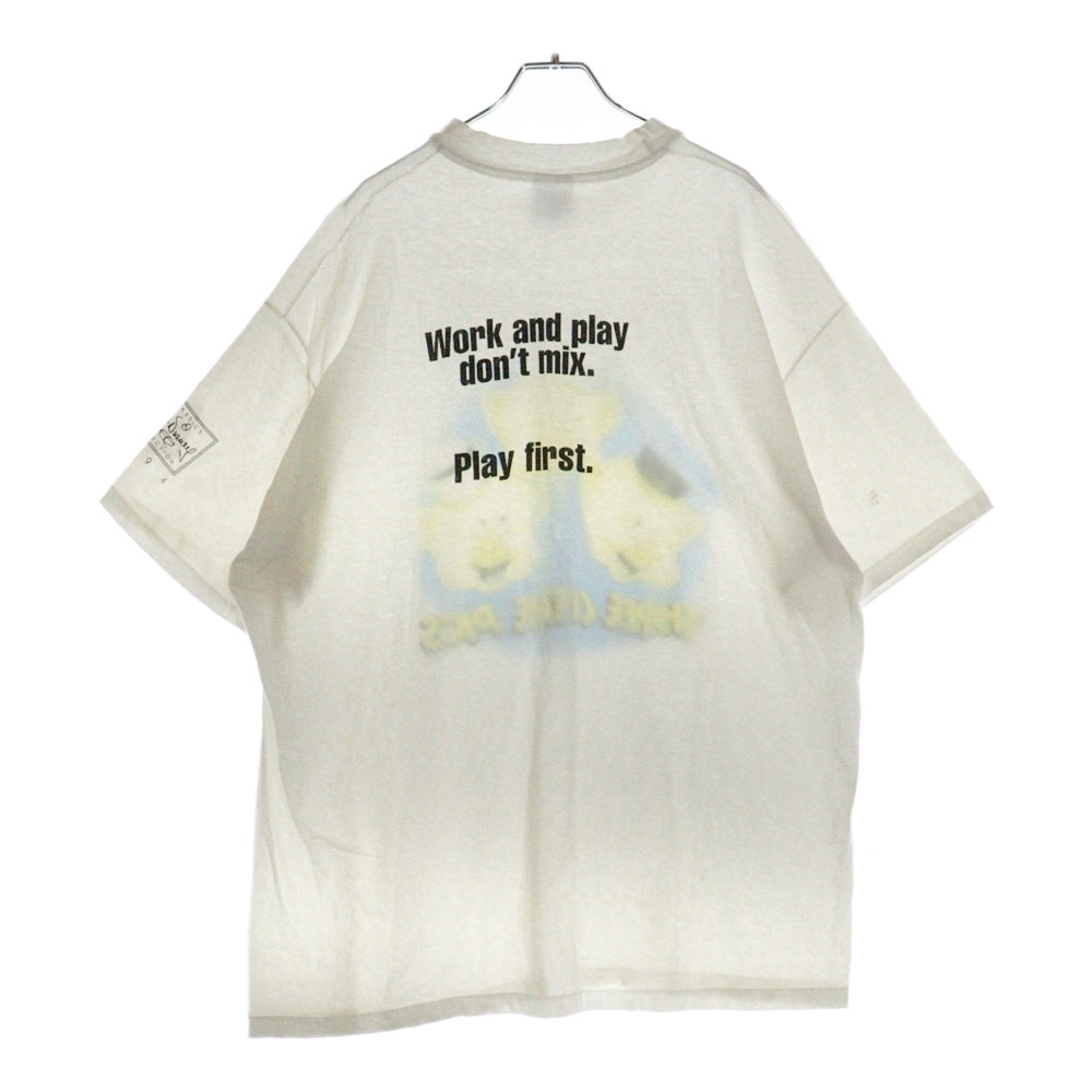 VINTAGE(ヴィンテージ) 90s Three little Pigs TEE 3匹の子豚 フロントプリント半袖Tシャツ カットソー ホワイト