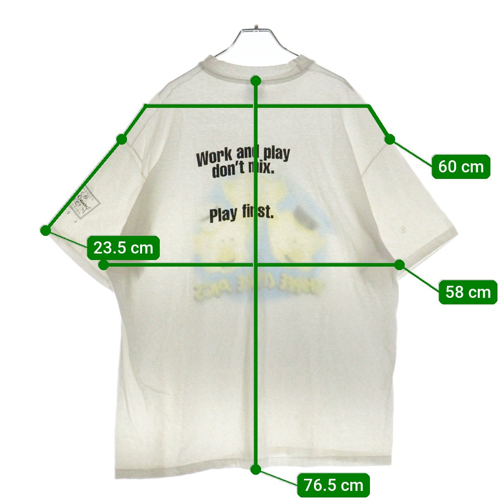 VINTAGE(ヴィンテージ) 90s Three little Pigs TEE 3匹の子豚 フロントプリント半袖Tシャツ カットソー ホワイト
