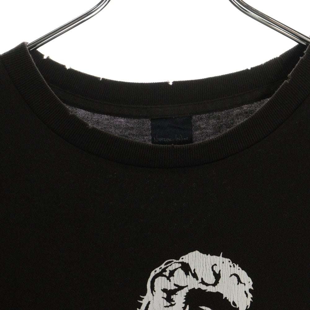 NUMBER (N)INE(ナンバーナイン) 02SS ARCHIVE DREAM期 アーカイブ ドリーム期 スカル 半袖Tシャツ カットソー ブラウン