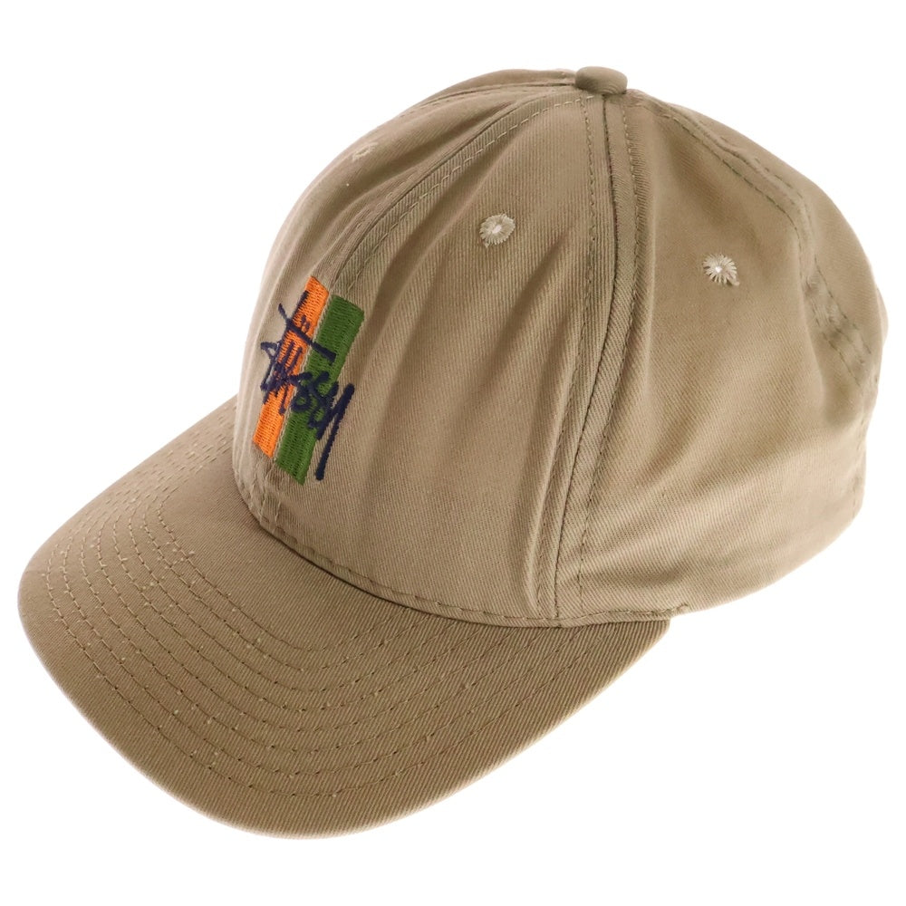 STUSSY(ステューシー) 90s OLD USA製 ショーンフォント キャップ 帽子 ベージュ CA 28629
