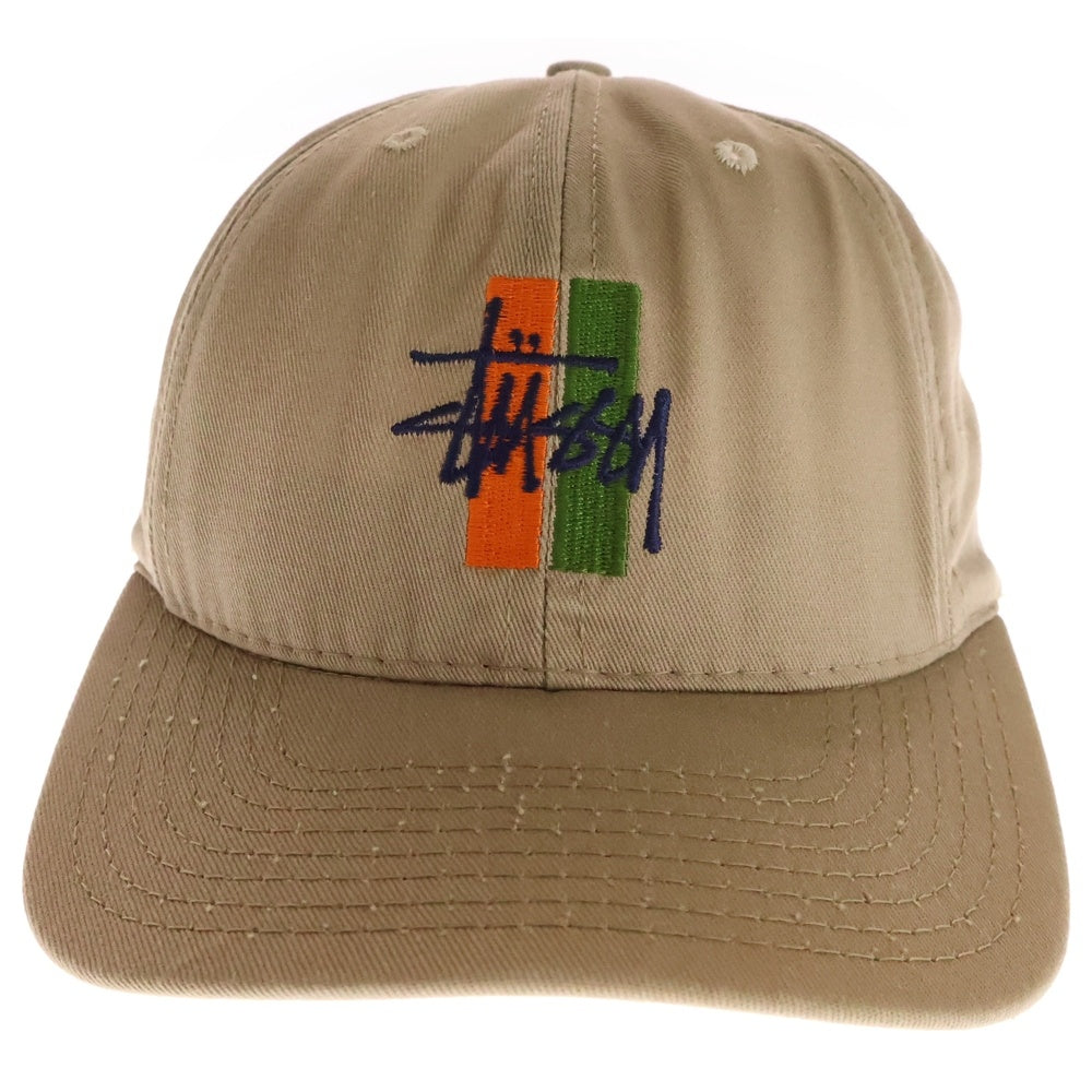 STUSSY(ステューシー) 90s OLD USA製 ショーンフォント キャップ 帽子 ベージュ CA 28629