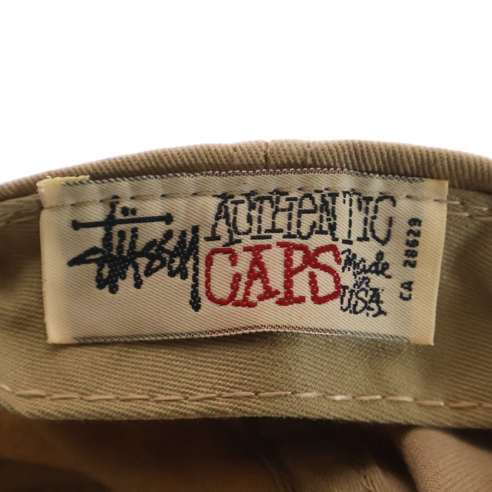 STUSSY(ステューシー) 90s OLD USA製 ショーンフォント キャップ 帽子 ベージュ CA 28629