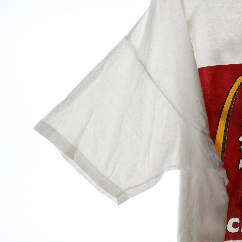 VINTAGE(ヴィンテージ) OLD McLenin's LENIN McDonald's PARODY 半袖Tシャツ カットソー ホワイト