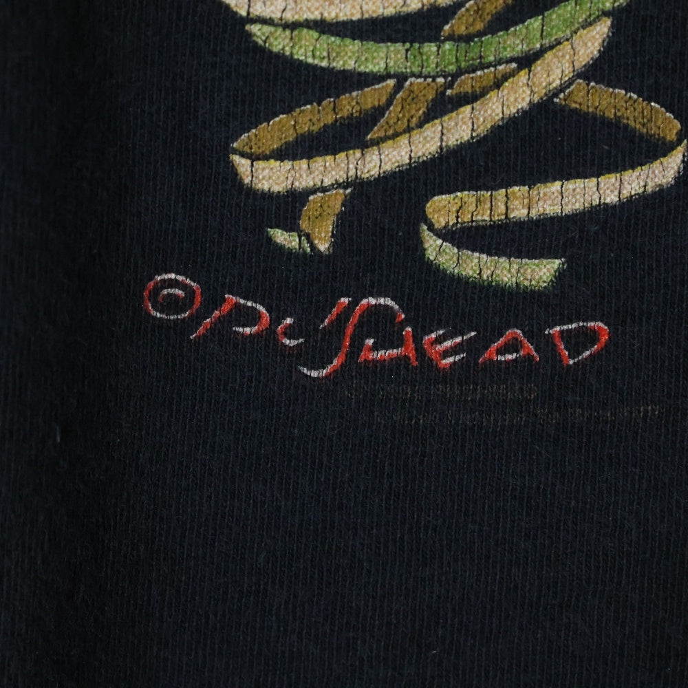 VINTAGE(ヴィンテージ) PUSHEAD 1992 MIND SCRATCH パスヘッド グラフィックプリント 半袖Tシャツ ブラック