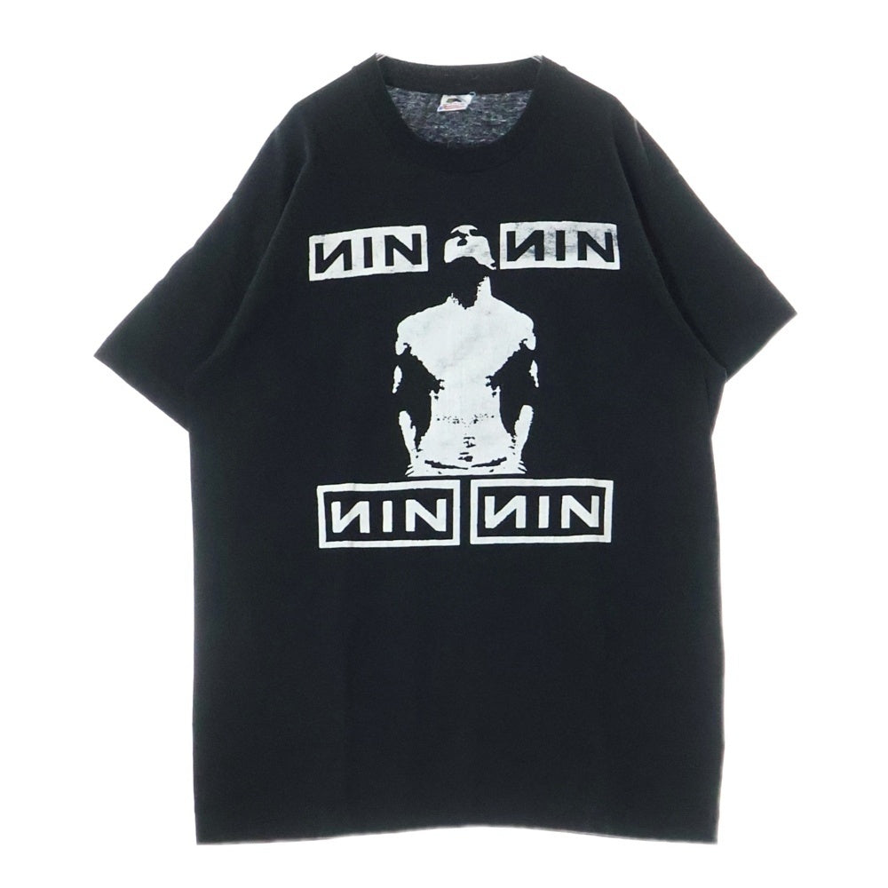 VINTAGE(ヴィンテージ) 90S NINE INCH NAILS BOOTLEG ナインインチネイルズ ブートレグ 両面プリント 半袖Tシャツ ブラック