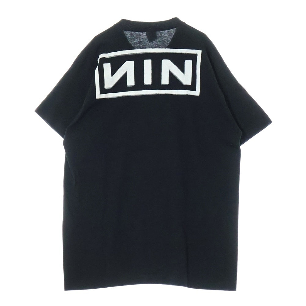VINTAGE(ヴィンテージ) 90S NINE INCH NAILS BOOTLEG ナインインチネイルズ ブートレグ 両面プリント 半袖Tシャツ ブラック