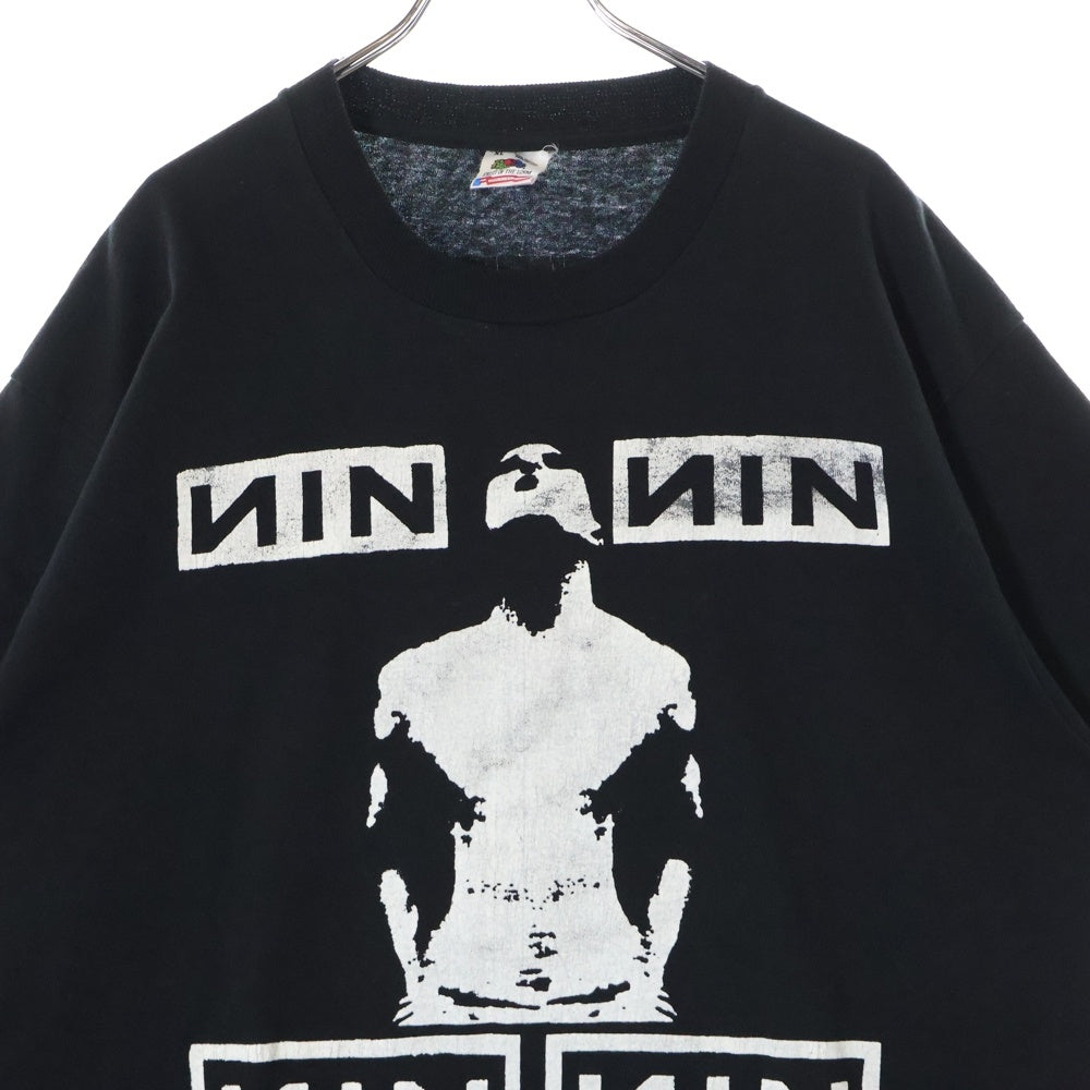 VINTAGE(ヴィンテージ) 90S NINE INCH NAILS BOOTLEG ナインインチネイルズ ブートレグ 両面プリント 半袖Tシャツ ブラック